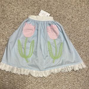 NWT proper peony Blue Tulip Design apron